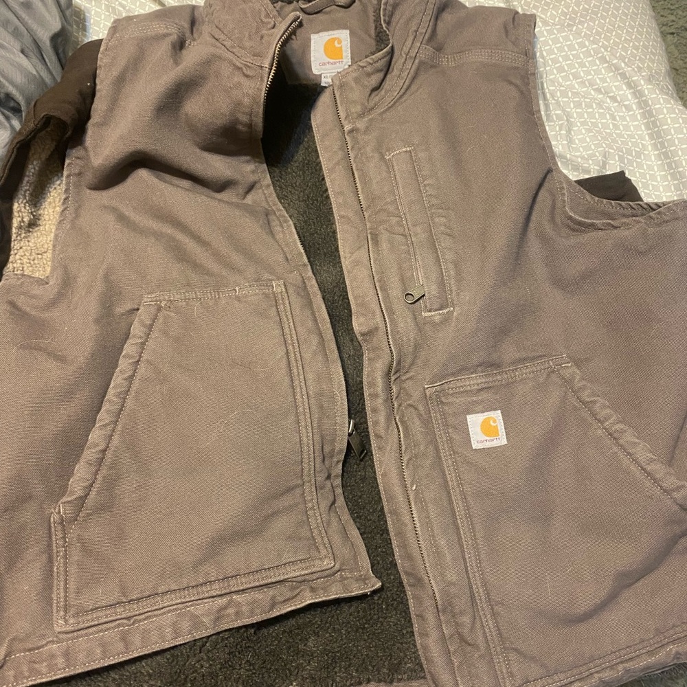 Womens grey carhartt vest worn twice